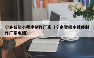 黑河宁乡智能小程序制作厂家（宁乡智能小程序制作厂家电话）